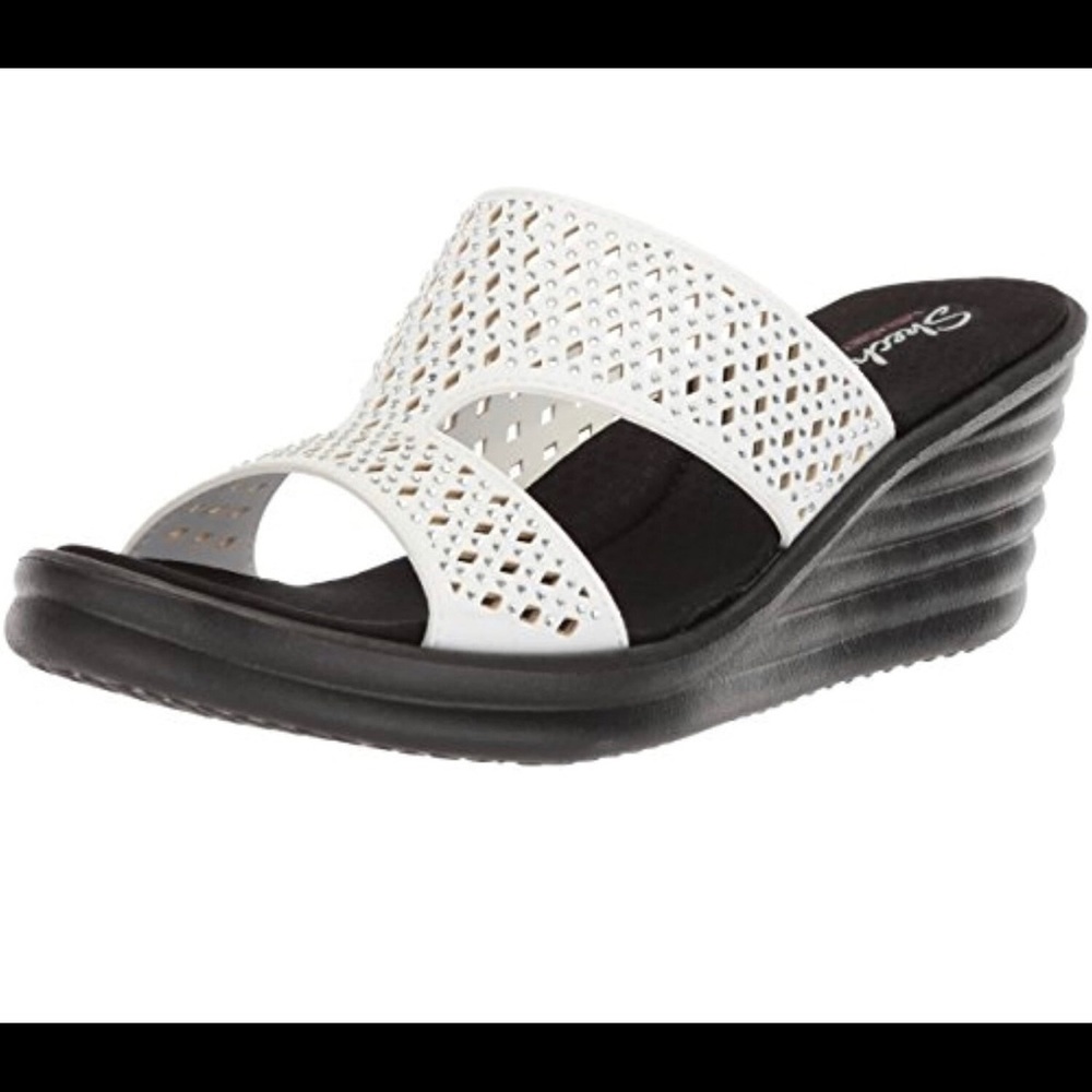 SKETCHER Cali Memory Foam Wedge Heel Sandal